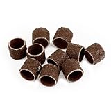uxcell 軸付砥石　研磨スリーブ　10個入り　バーガンディ　石　セラミック　1.2×1.5cm