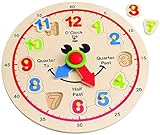 Hape - Happy Hour Clock - Time Learning Puzzle [並行輸入品]