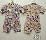 OCEAN&GROUND（オーシャンアンドグラウンド） コンビ肌着 FLOWER DAYS (60) 60,PP パープル(右)