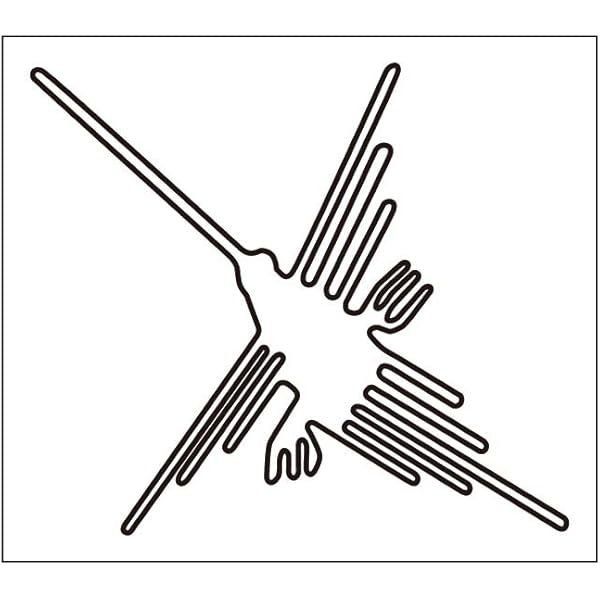 Amazon ステッカー ナスカの地上絵 ハチドリ おもちゃ おもちゃ