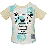 2016年 夏物 ZOOMIC ズーミック 天竺 いかりプリント 半袖Ｔシャツ イエロー◇95cm