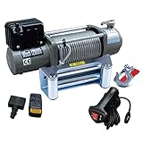 無線リモコン付き 強力電動ウインチ Max5443kg DC12V ホイスト 引き上げ機 電動ウィンチ