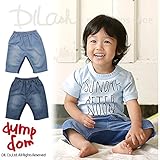 (ダンプドム) dumpdomデニムハーフパンツ（６分丈）/夏 ベビー 90 ブルー