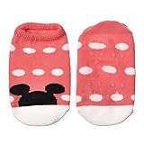 女の赤ちゃんの綿の靴下マウスヘッドフロアソックスレッド2-4歳