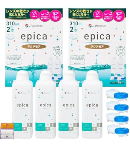 Amazon | エピカ アクアモア 310ml×3本 by メニコン | 洗浄・保存液