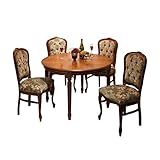 ヴェローナ クラシック ダイニング5点セット (テーブル幅110cm+金華山チェア4脚) [■] 組立設置付き