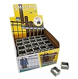 さくさくエクステリア（メッシュフェンス用 目隠しパーツ）グレー色 100個入