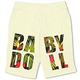 ベビードール 花柄ロゴハーフパンツ 男女兼用 XL オフホワイト