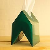 プレゼント に。 ティッシュ箱 ティッシュケース おしゃれな 実用品 小さくて 便利 。 (グリーン)