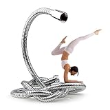 LEF蛇腹シャワーホース1.5ｍ　2.4Mストレッチ/交換用/パイプ 防カビ仕様/国際通用のG1/2　1500mmスケーラブル＆ステンレススチール製　めっき仕上げ＆銅コア/AASS24H認証され