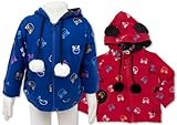 (パンダマニア)PANDA MANIA 【PANDA MANIA】 パンダマニア フード耳付き パンダちゃん総柄 パーカー 80cm/90cm/95cm 95 レッド