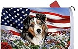 Australian Shepherd Blue Merle – Best of Breed愛国I Dog Breedメールボックスカバー