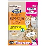 ニャンとも清潔トイレ 猫砂 複数ねこ用 [2頭でも強力消臭 長持ち] 脱臭・抗菌チップ 複数ねこ用 大きめの粒 4.0L システムトイレ 猫用 ネコ砂