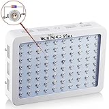 King Plus 800W チップ LED の成長ライト ダブル 完全なスペクトル と 温室・観葉植物 成長と開花 （10w leds） (800W)