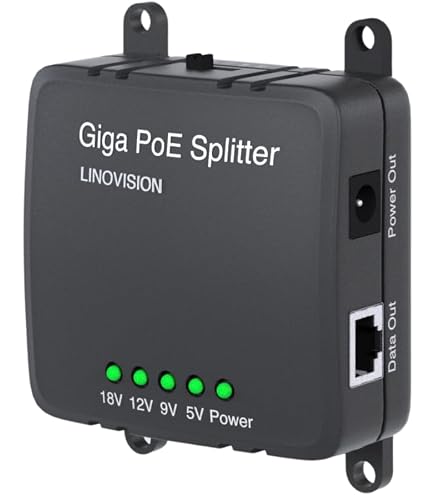 Amazon.co.jp: Solid Camera 5V/12V IEEE802.3af 準拠PoEスプリッター