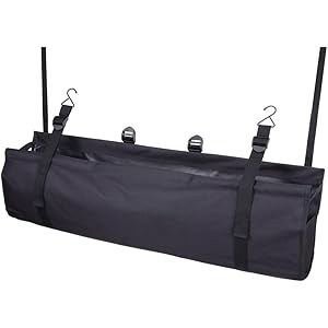 ナポレックス 車用 収納バッグ 純正感覚 ラゲッジルームバッグ ブラック 大容量 リアシート専用 ヘッドレストシャフトに…