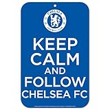 English PremiershipチェルシーFCプラスチックSigns、11 x 17インチ、マルチ