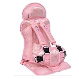 可愛い チャイルドシートトラベルベスト 1歳～6歳 幼児用 学童用 自動車用簡易式チャイルドシート 体重:9kg~25kg (1歳頃~6歳頃対象) 便利　保護　簡易型い ベビー チェア (粉)