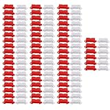 120個のRCドリフトレーストラックバリア、ミニRCドリフトカートラックセット、プラスチックユニバーサルRCカーDIYレーシングトラックロードバリア、ミニRCSとランプ用