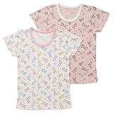 西松屋 EFD 2枚組水彩ぬいぐるみ柄半袖シャツ【100cm・110cm・120cm・130cm】 キッズ 女の子 100