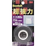3M スコッチ 超強力両面テープ タイル表面用 幅12㎜長さ1.5ｍ KST-12R ×10個入