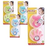 Nuby Baby Teether Set with Hygienic Case - Color May Vary [並行輸入品]