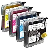 Shower インクカートリッジ ブラザー 用 LC11 (BK/C/M/Y) 4色セット 互換インク QR/WEB説明あり 【Green 