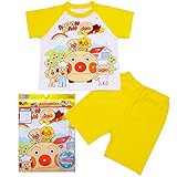 アンパンマン アンパンマン号 パン工場 半袖パジャマ ANPANMAN 男の子 女の子 j-sa2660 100cm イエロー