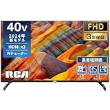 RCA テレビ 40インチ FHD 2K 液晶テレビ ダブルチューナー 内蔵 Dolby Audio 裏番組録画 外付けHDD（FAT32フ
