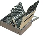 Viking Drill and Tool 43390 Type 240-A 135 Degree Split Point HSS Black Jobber Length Drill Bit Set 