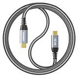 USB C ケーブル 8K/60Hz 映像出力【40Gbps高速データ転送 240W/5A急速充電 PD対応】USB3.2 Gen2 Type-C ケーブル対応Thunderbolt 4/3 MacBook Pro/iPad Pro 13/iPhone 15/アイ・オー・データ/Dell/LG/cocopar/EVICIV/ARZOPA/等各種対応 1M
