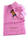 Dora the Explorer 3個入りCold Wear – Girlsスカーフと手袋