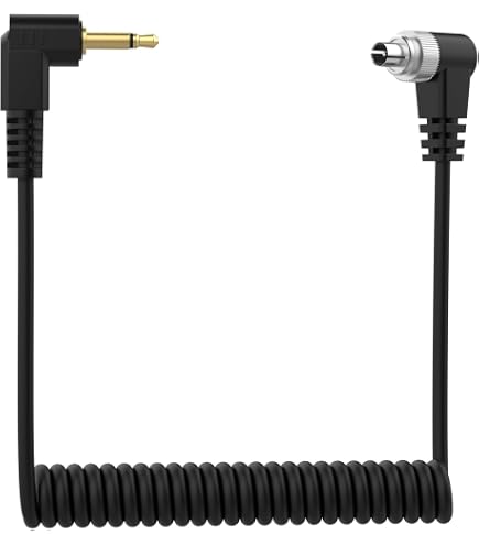 Amazon | 3.5mm to PCシンクケーブル コイル式 トリガーコード