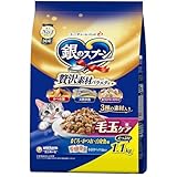 銀のスプーン キャットフード 贅沢素材バラエティ 毛玉ケア まぐろ・かつお・白身魚味に天然小魚・かつお節・まぐろ味フレーク添え 1.1キログラム (x 1)