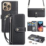 TEDTIKJT motorola moto g66y 5G/g56 5G/g66j 5G ケース 手帳型 モトローラ モトG66Y スマホケース モトG56 携帯カバー PUレザー ショルダーストラップ付き キックスタンド機能 カードスロット 小銭入れ カバー 耐衝撃性 360度保護 適用Motorola Moto g66y/g56/g66j 5G 6.7インチ ケース (ブラック)