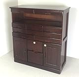 桐製引き出したくさんチェスト 72cm幅 ダークブラウン