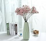 miracliy 6pcs Gypsophila人工花26 " PUベビーBreath人工花のウェディングパーティーホームインテリア ピンク