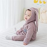 Karchi 可愛い 子供 ウサギ 月 连体セット　セット　衣装　幼児　子供　　かわいい　綿　服　Tシャツトップ　パンツ　上下セット　衣装　贈り物　 (66, ピンク)
