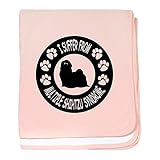 CafePress – シーズー – スーパーソフトベビー毛布、新生児おくるみ ピンク 05061357896832E