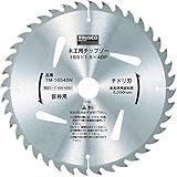 TRUSCO(トラスコ) 木工用チップソー チドリ刃 仮枠用 Φ165X40P TM-16540N
