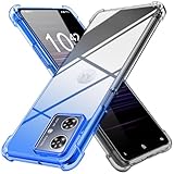 Moto G64 5G 用 ケース Moto G64y 5G 用 ケース クリア 薄型 グラデーション色 ケース 軽量 tpu 耐衝撃 スマホケース 透明 米軍MIL規格取得 おしゃれ 黄変防止防塵一体型 人気 モトローラ モト G64 5G 用 携帯カバー ブルーブラック MD-SXJB-68-03