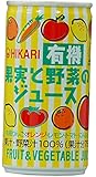 光食品 有機果実と野菜のジュース 190g×30本