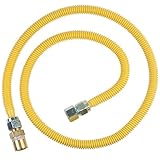 BrassCraft CSSC22R-60 P Safety PLUS Gas Appliance Connector with 5/8" OD EFV and 3/4" FIP x 3/4" FIP