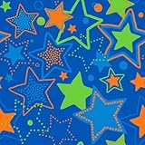 Kid Carpet Seating Stars Rug 6' x 9' [並行輸入品]
