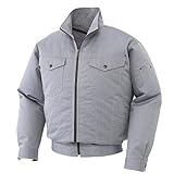 空調服 2017年新商品　ヘリンボン長袖ブルゾン 作業服　作業着 （ファンなし）<099-KU97100> (XL, 89-グレー)