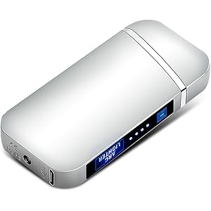 OSGOO 電子ライター USB充電式ライター プラズマ 電気 小型 軽量 防風 薄型 誕生日 記念日 プレゼント 地震…