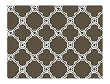 York Wallcoverings AP7488SMP Silhouettes Fretwork Trellis Wallpaper Memo Sample, 8-Inch x 10-Inch [並
