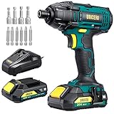 URCERI DC20V インパクトドライバー 充電式 20 V 1/4インチ 最大トルク180 N.m 0-3800BPM 無段変則速度