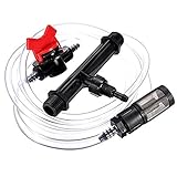 1/2、3/4インチ灌漑ベンチュリ肥料キットスイッチ＆フィルター付き水管ガーデニング用品 (1/2")