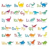 Decowall DW-1803 A-Z 恐竜アルファベット ウォール ステッカー デコ 幼稚園 保育園 子供部屋